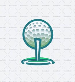 Golftee und Ball